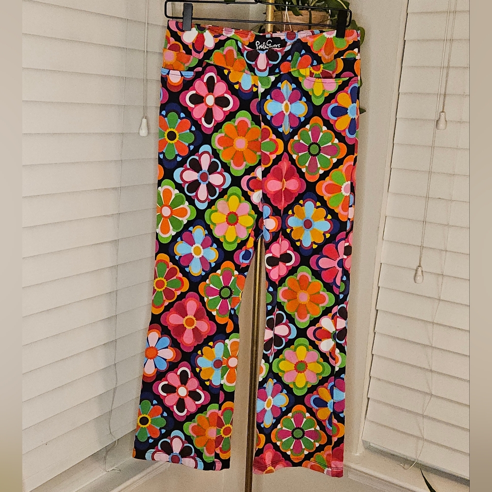 Leslie Evers Colorful Floral Women's Pants